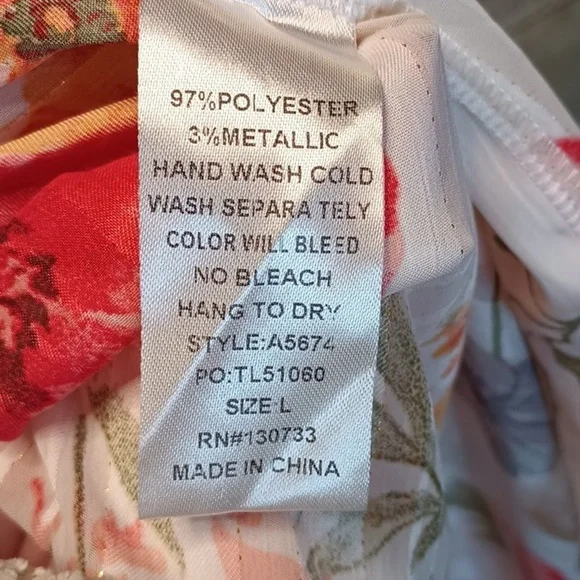 P-10 satin-like metallic long duster shrug Large - Picture 6 of 8